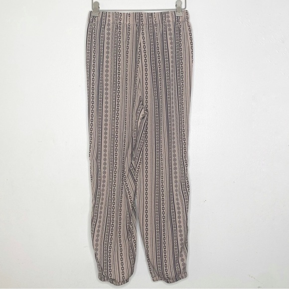 SHEIN beige and black boho pull up pants - Picture 2 of 6